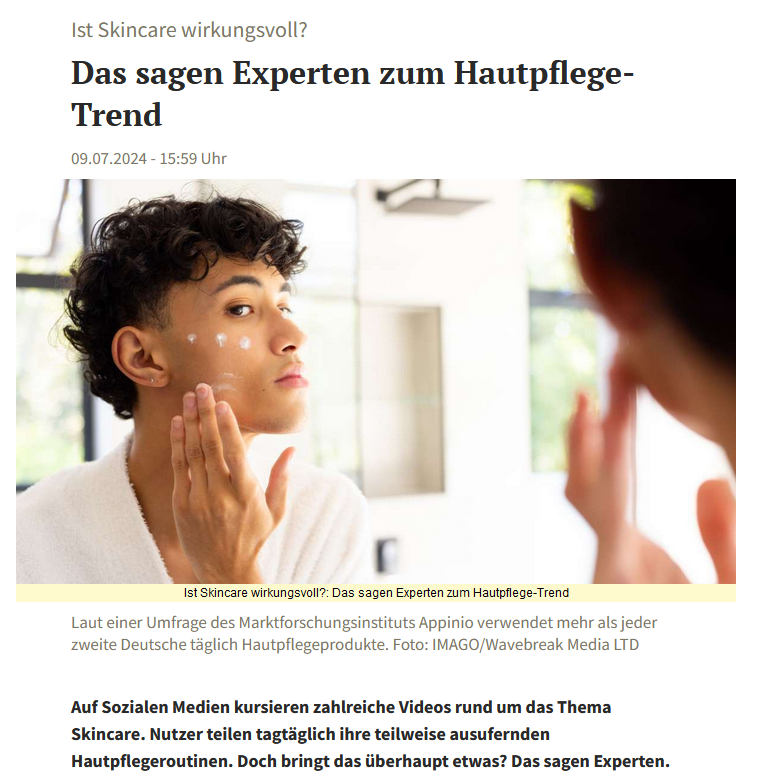 Stuttgarter Zeitung - Ist Skincare wirkungsvoll?